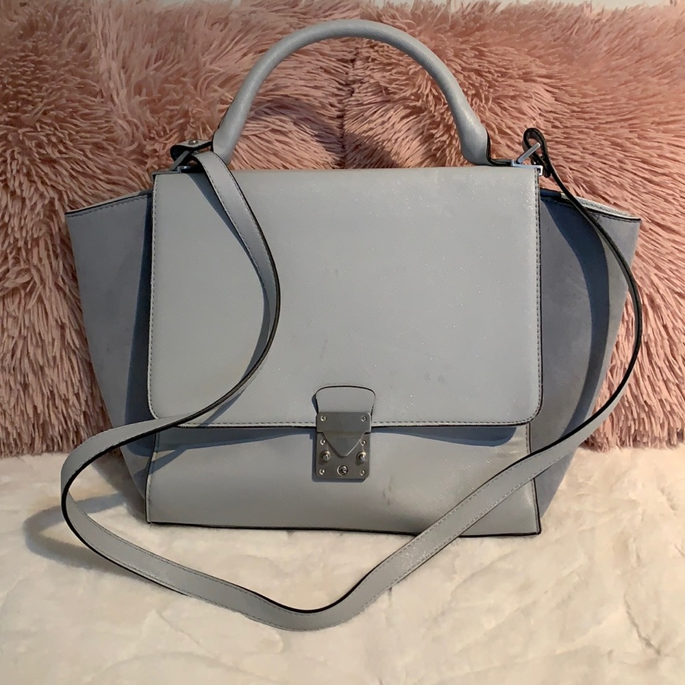 Zara baby blue handbag
